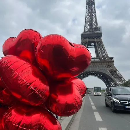 Quai De Seine Tour Eiffel Trocadero Lägenhet *
